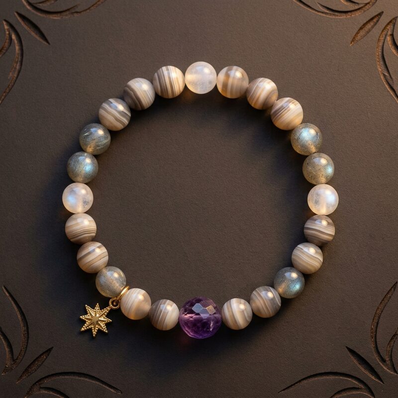 Bracelet composé pour Anna, signe Gémeaux
